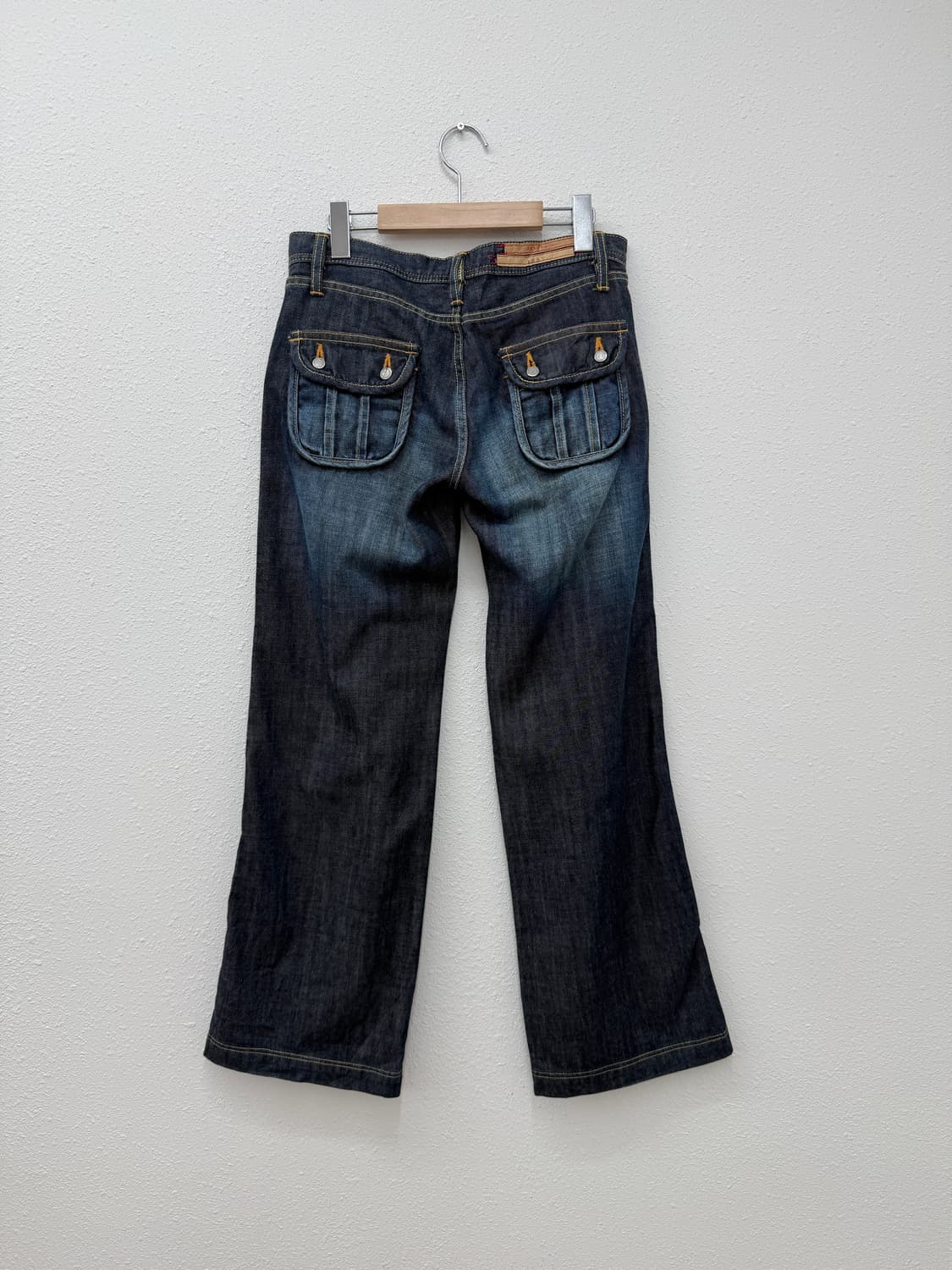 빈티지 nyf vuljen 포켓 디테일 데님 와이드 팬츠 상품이미지6