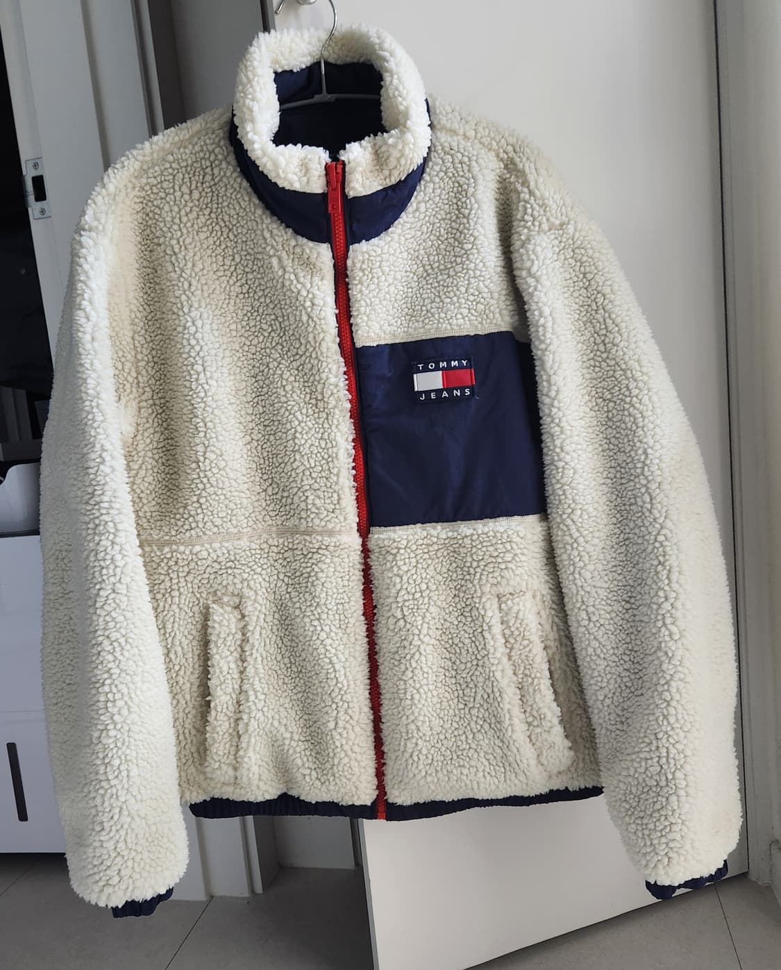 타미진스 리버서블 네이비 넥퍼패딩점퍼 상품이미지3