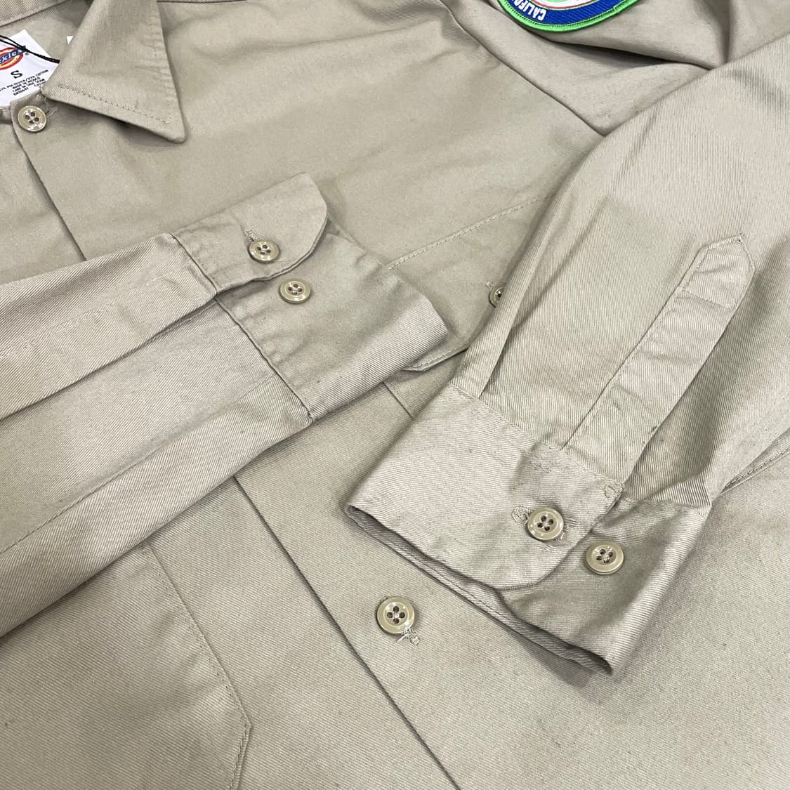 (S) Dickies 디키즈 패치 워크 셔츠 베이지 상품이미지6
