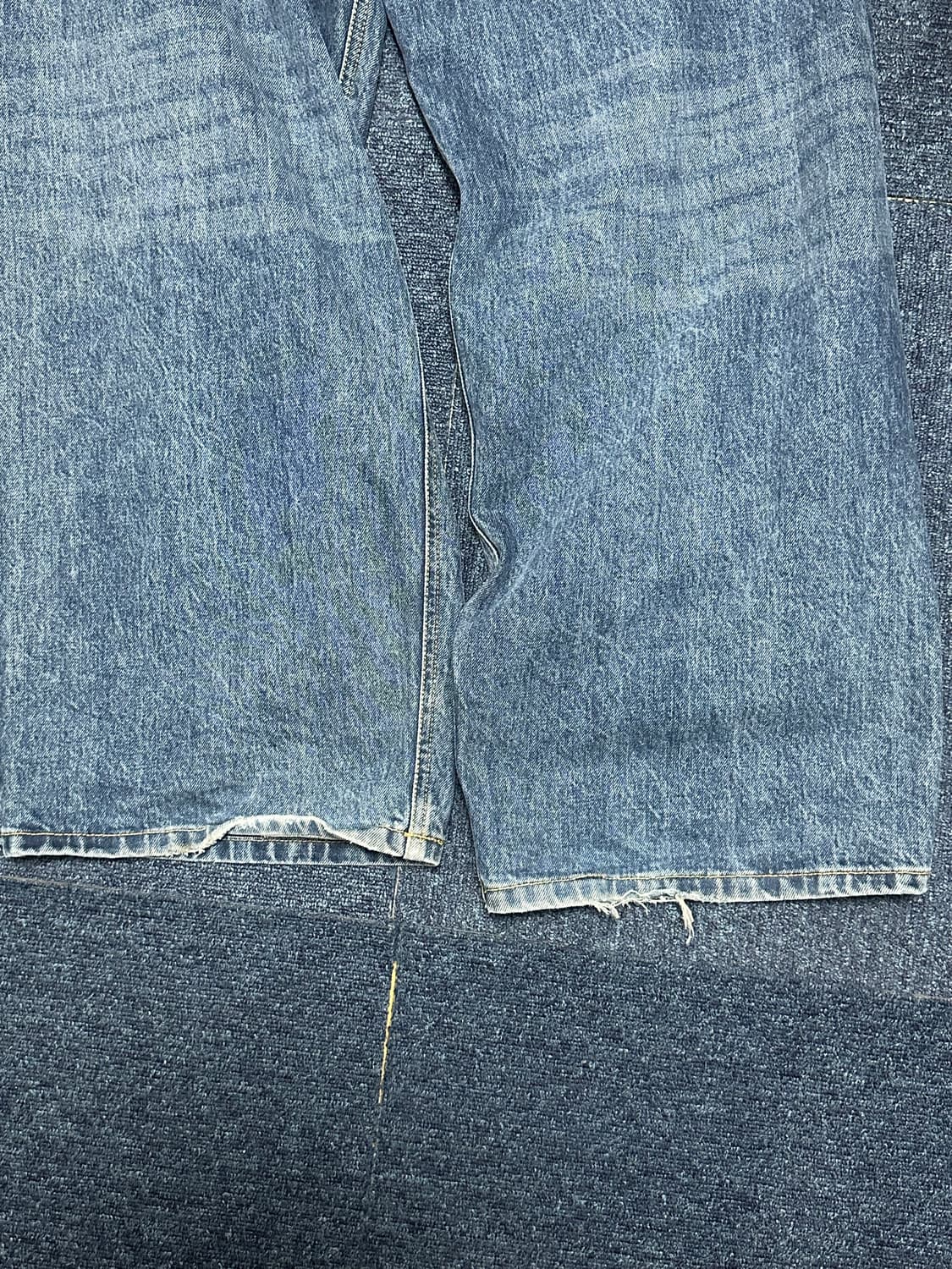 (3) 해칭룸 와이드 커브진 워시드 블루 상품이미지3