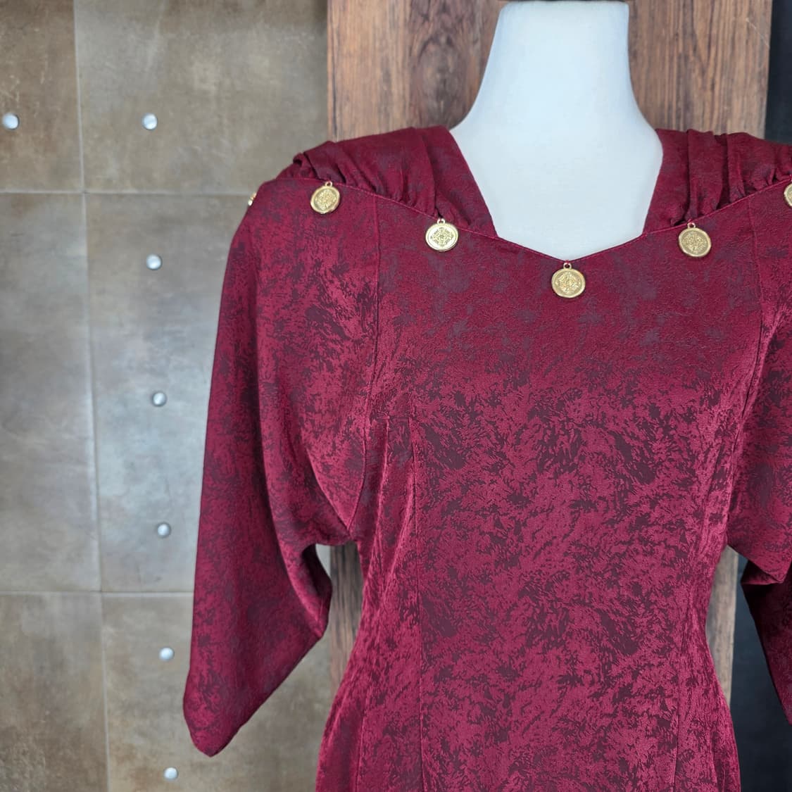 레트로 코인 포인트 원피스 상품이미지3