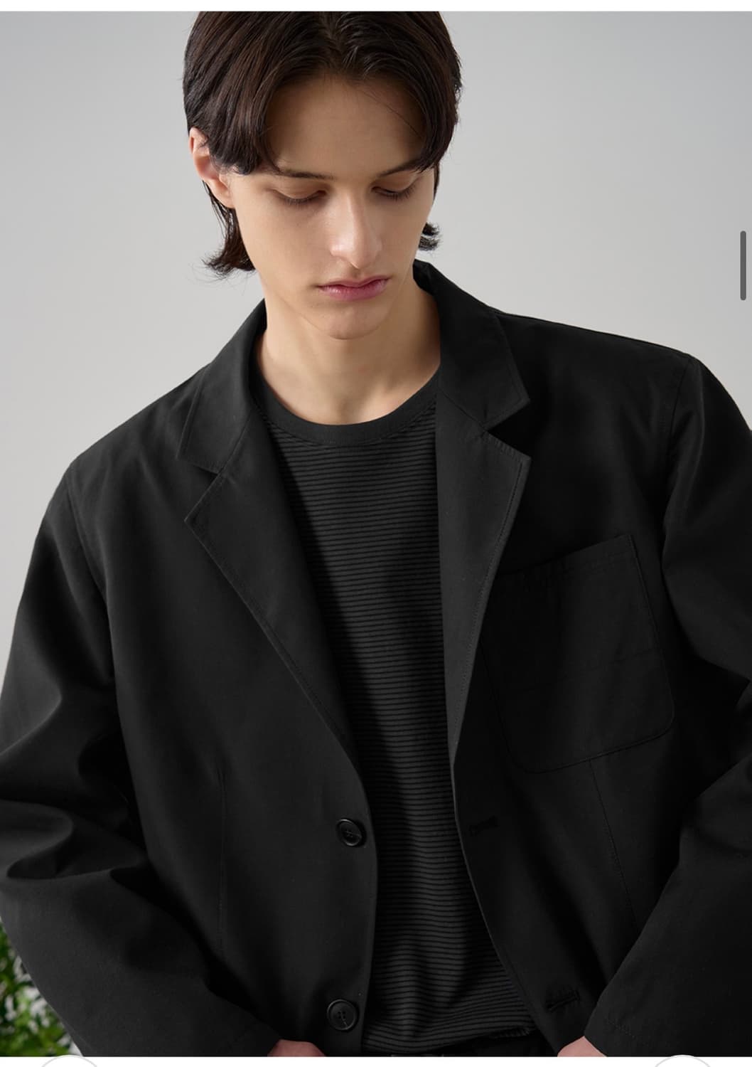 (XL) 드로우핏 릴렉스드 오피스 CN 블레이저 [BLACK] 판매 상품이미지5