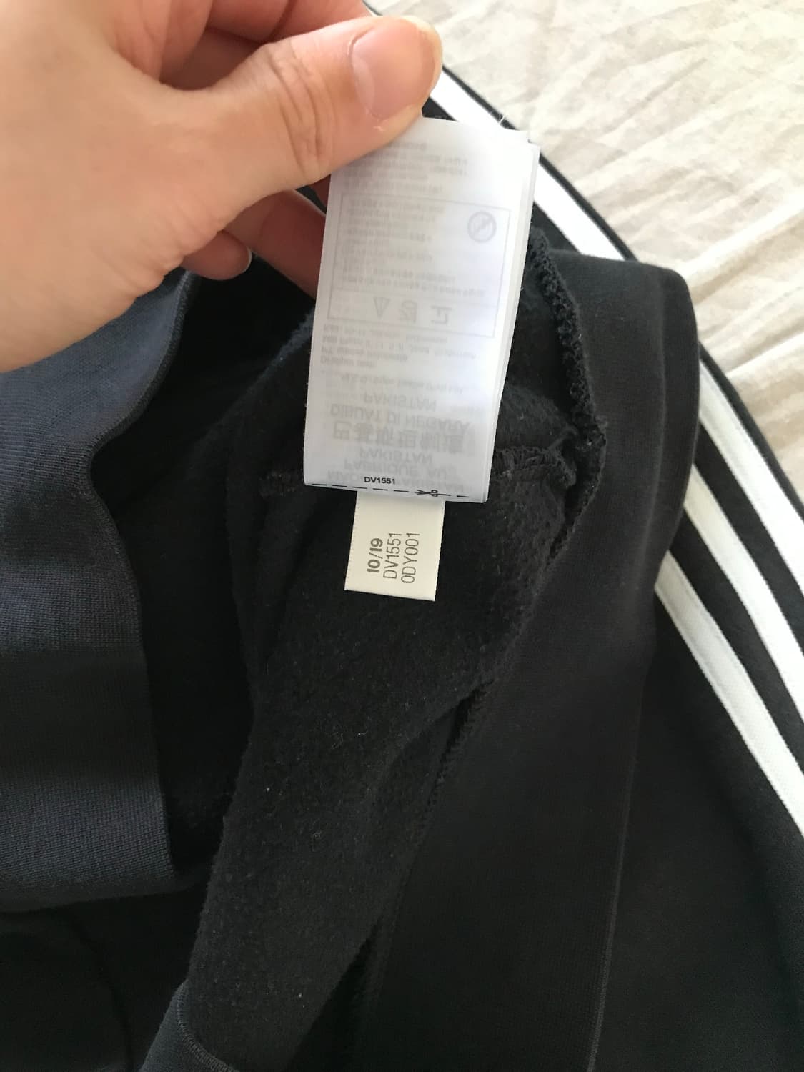 아디다스 트레포일 사이드라인 블랙 후드집업 상품이미지10