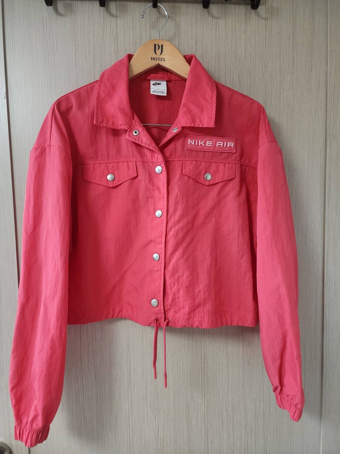 나이키 에어 크롭 셔츠 자켓 핑크 상품이미지1