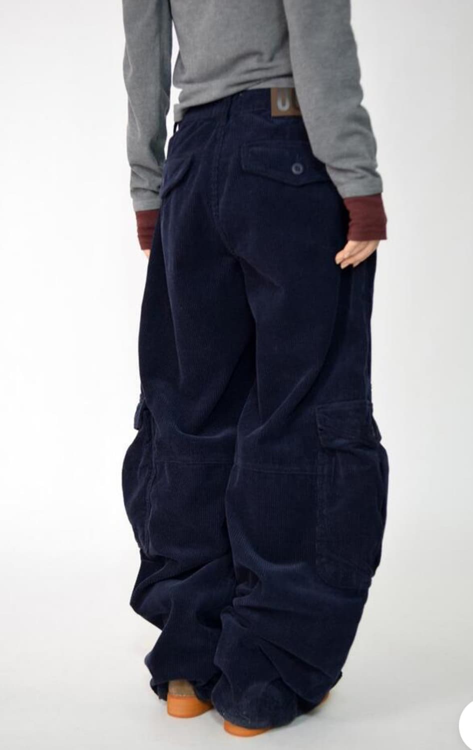 OOTJ 코듀로이 펌킨 팬츠 네이비 상품이미지5