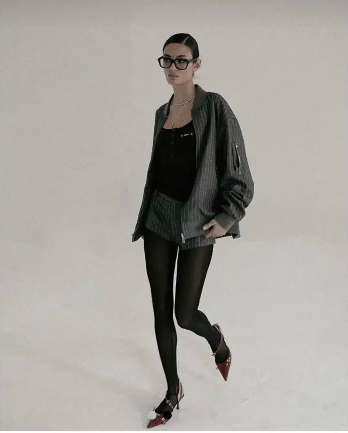 배드블러드 스트라이프 마이크로 쇼츠 상품이미지3