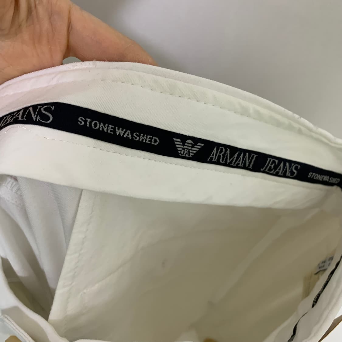 알마니 아르마니 진 화이트 슬랙스 팬츠 정장바지 33인치 상품이미지7