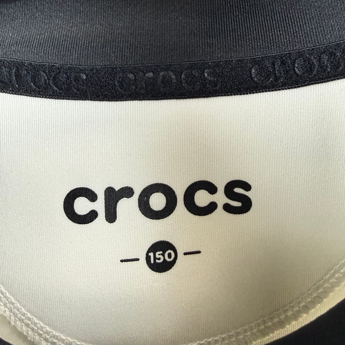 (150) 크록스 키즈/우먼스 네오플렌 하프집 맨투맨 화이트 상품이미지3