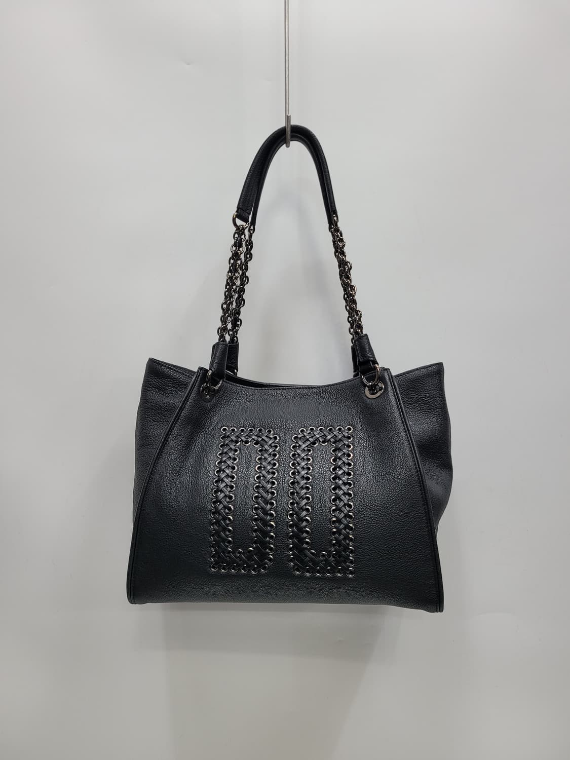 DAKS 닥스 DD로고 가죽 체인 숄더백 토트백 / 블랙
 상품이미지1