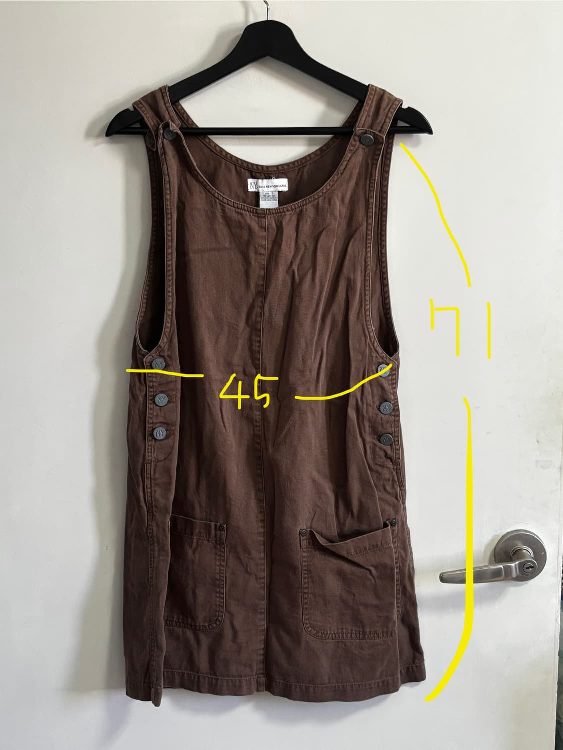 NY Jeans New York Jeans 멜빵 원피스 상품이미지5