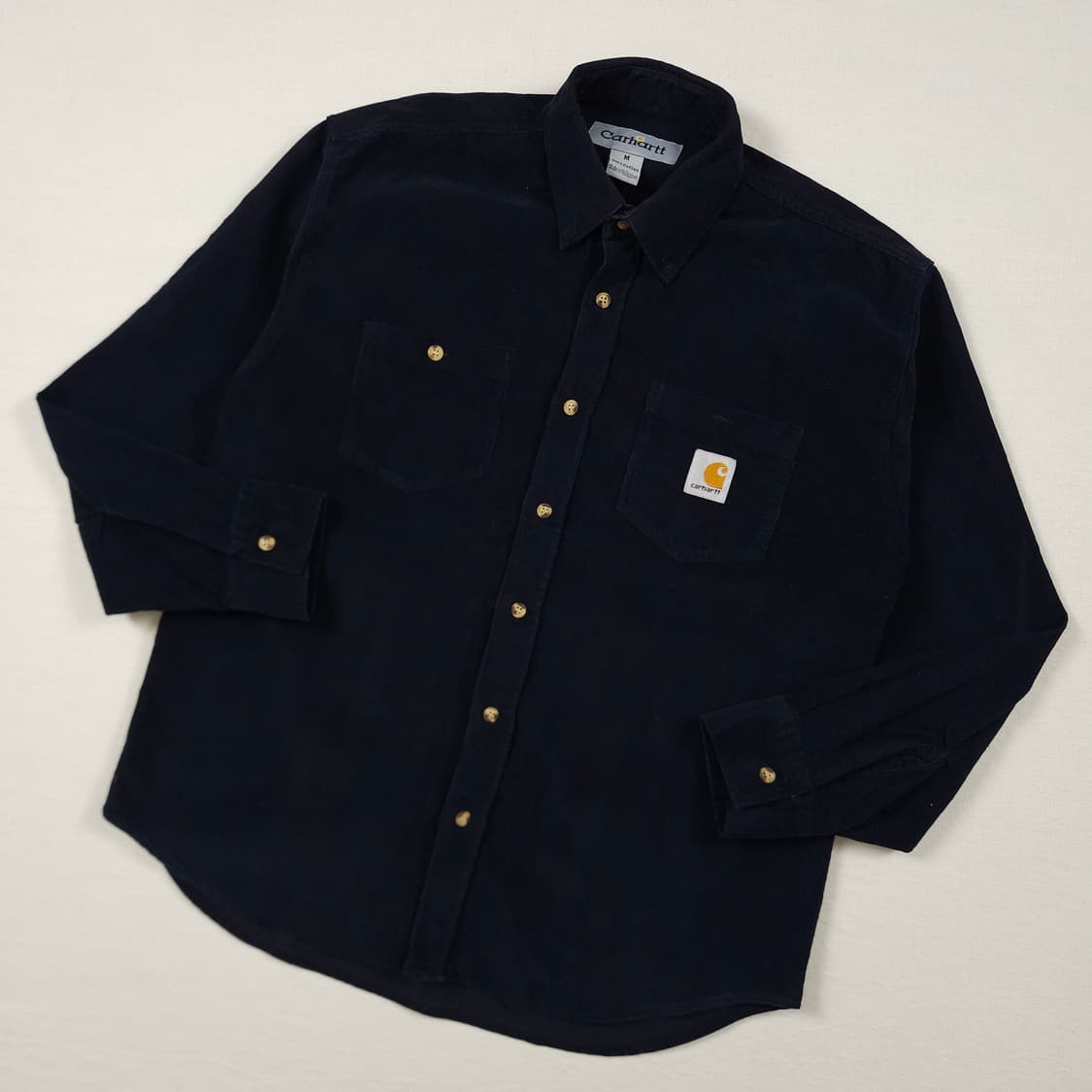 M(95) 칼하트 리워크 코듀로이 셔츠 네이비 상품이미지2
