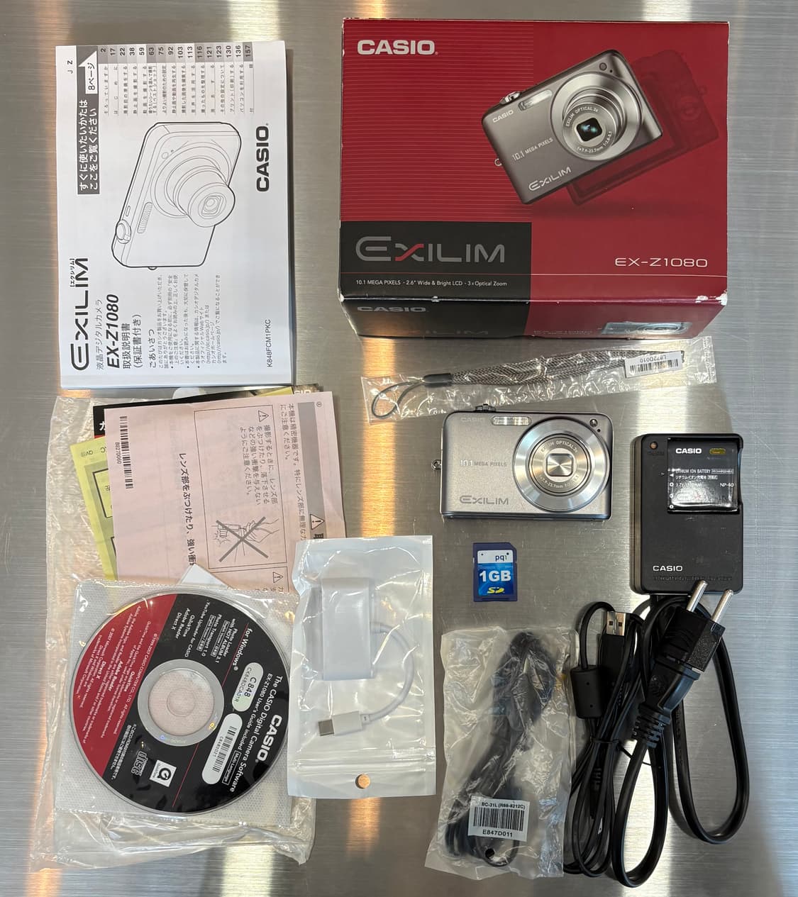 풀박/민트급/날짜표시)카시오 엑슬림 ex-z1080 빈티지디카 상품이미지2