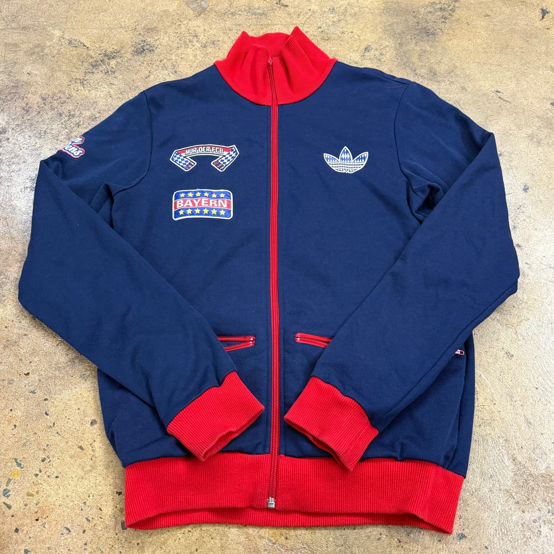 아디다스 뮌헨 패치 네이비 레드 져지 트랙탑 100 상품이미지2