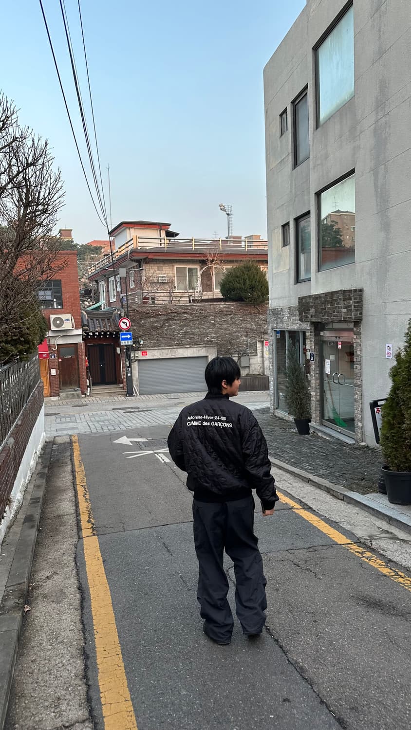 꼼데가르송 스태프 퀼팅 봄버자켓 L 상품이미지2