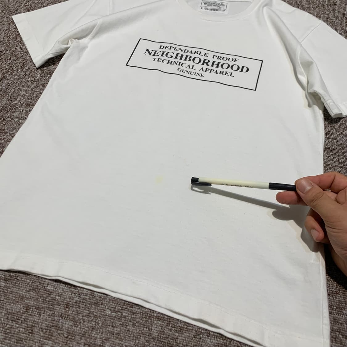 S) 네이버후드 박스로고 라운드넥 반팔 티셔츠 상품이미지8