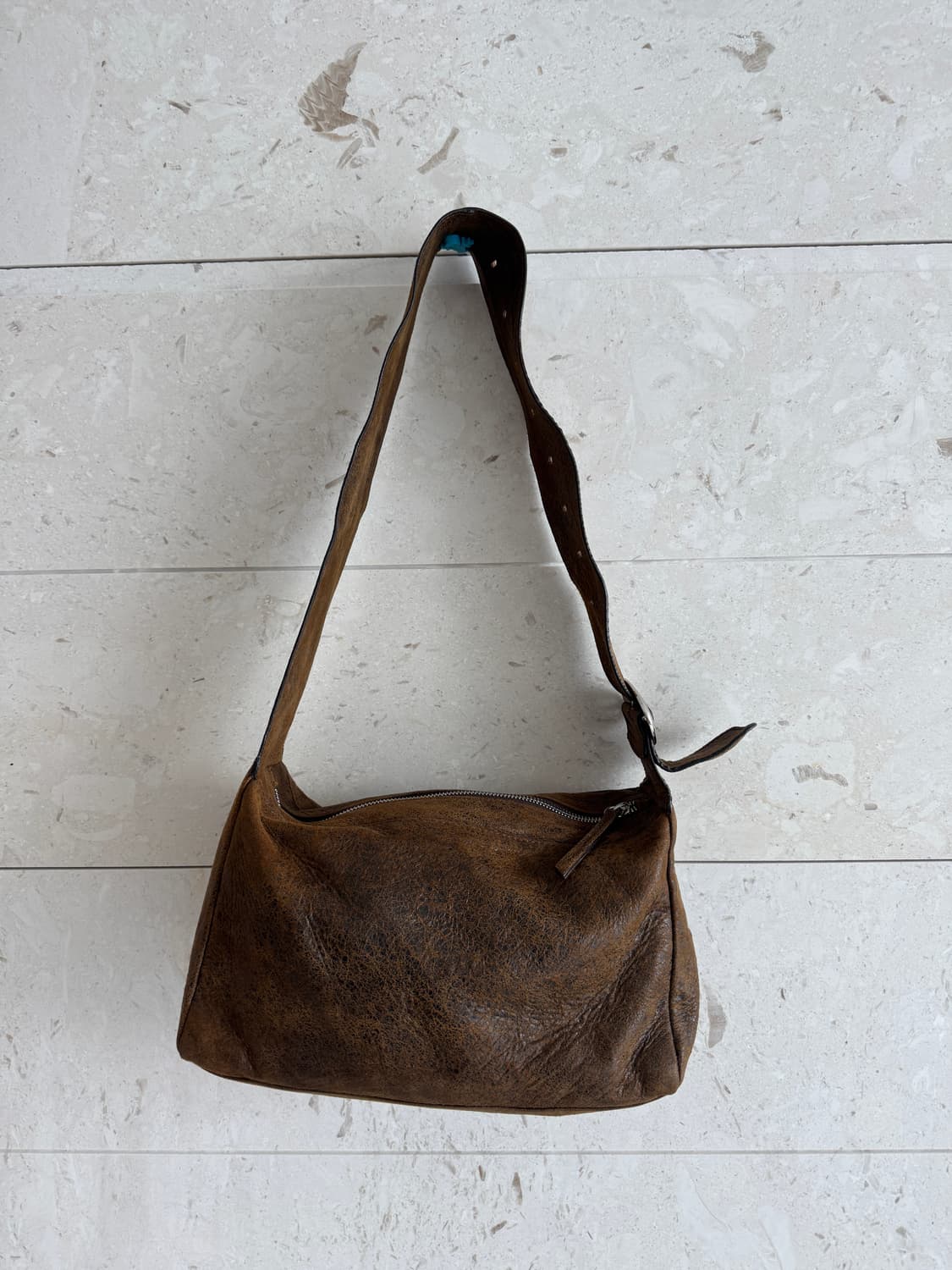 팔로마울 Paloma wool 스퀘어 티백 가방 os 브라운  상품이미지5