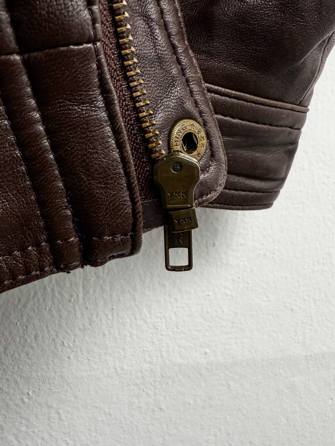  Vintage Sheepskin Leather Bomber jacket 상품이미지7