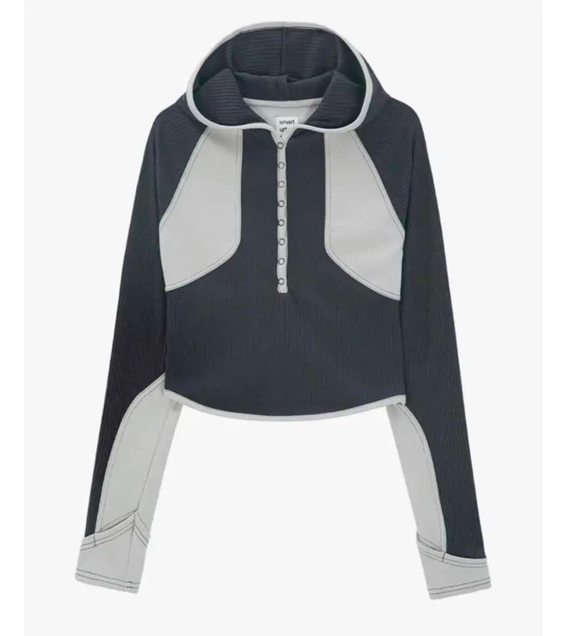 코이세이오 suu snap half hoodie navy 상품이미지1