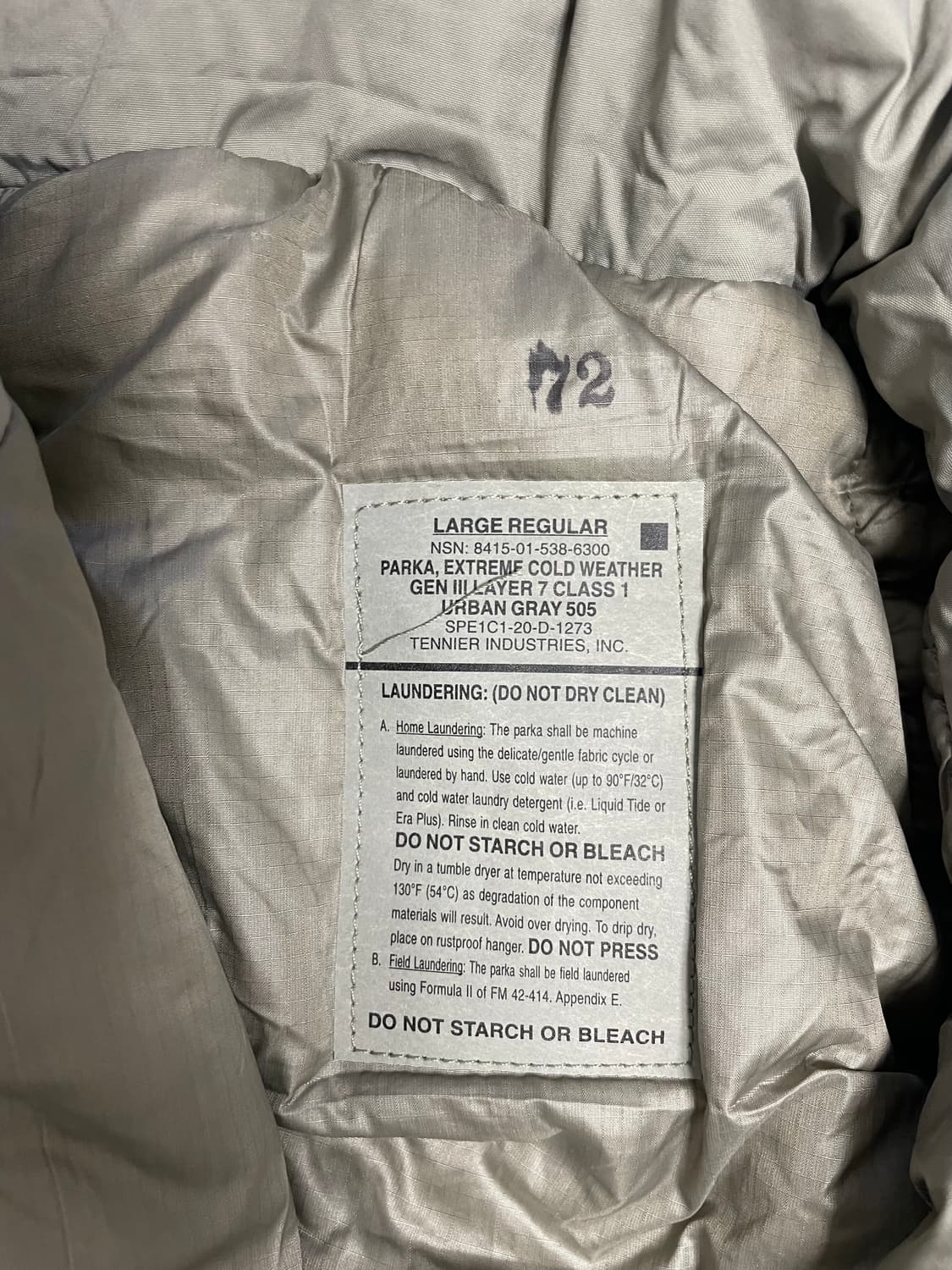 primaloft level7 라지레귤러 데드스탁 새상품 상품이미지3