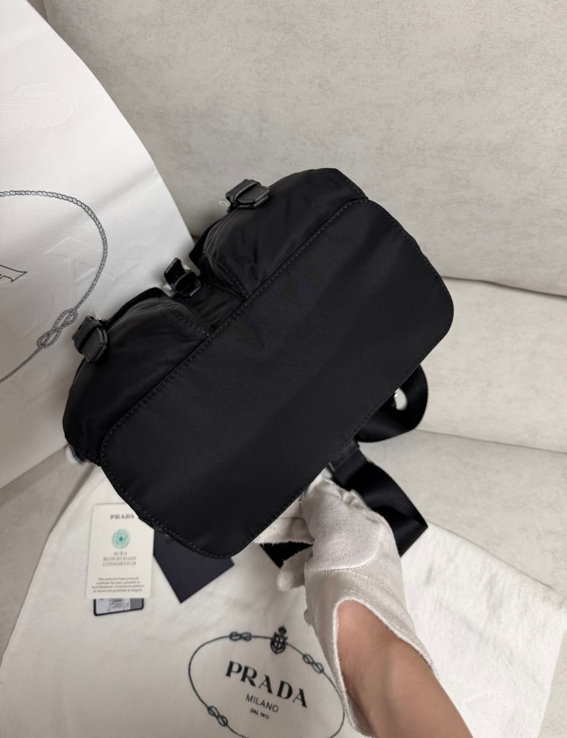 정품 프라다 백팩 스몰 신형 상품이미지6