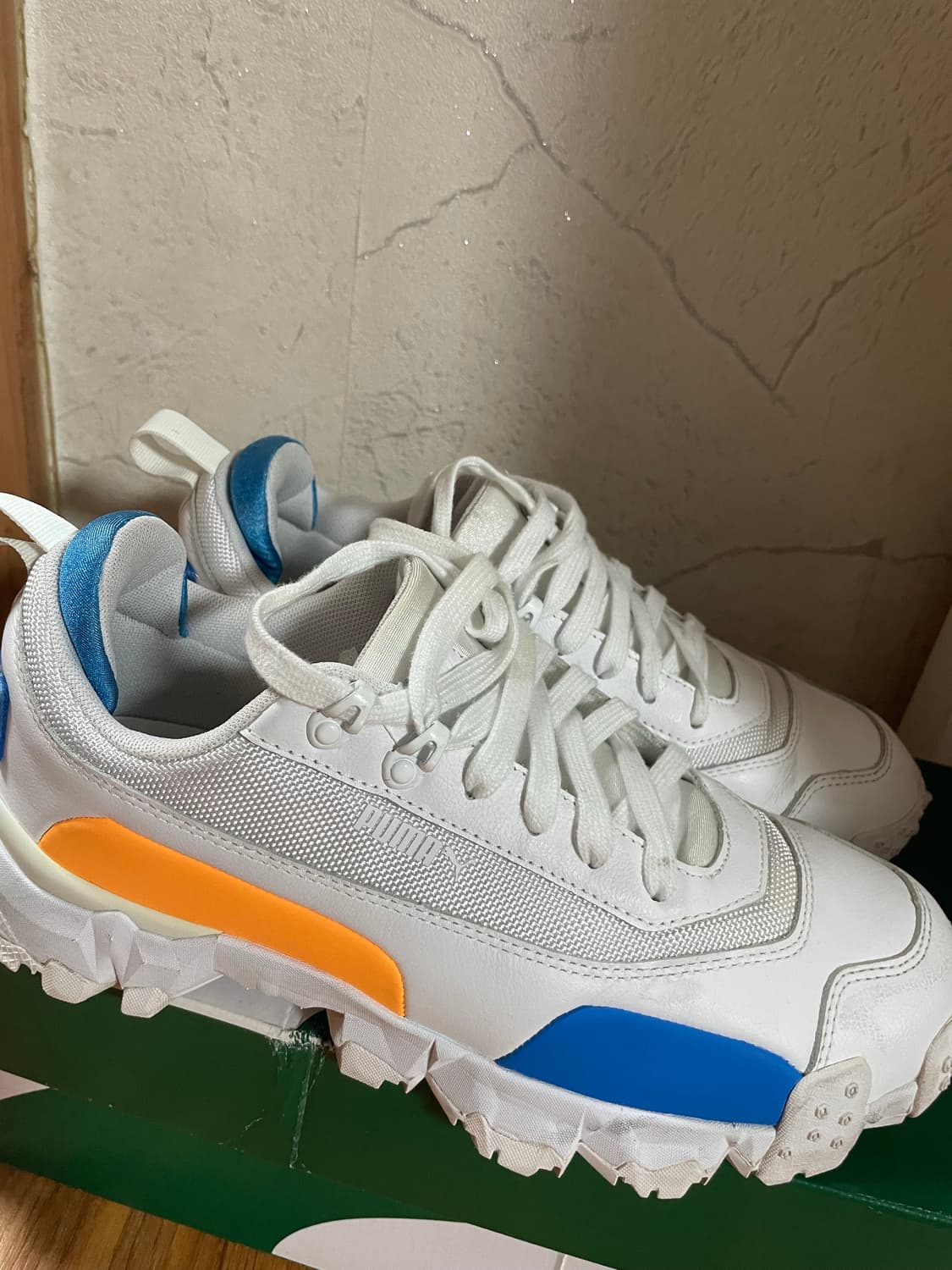 퓨마 트레일폭스 레더 어글리슈즈 화이트 운동화 260 상품이미지2