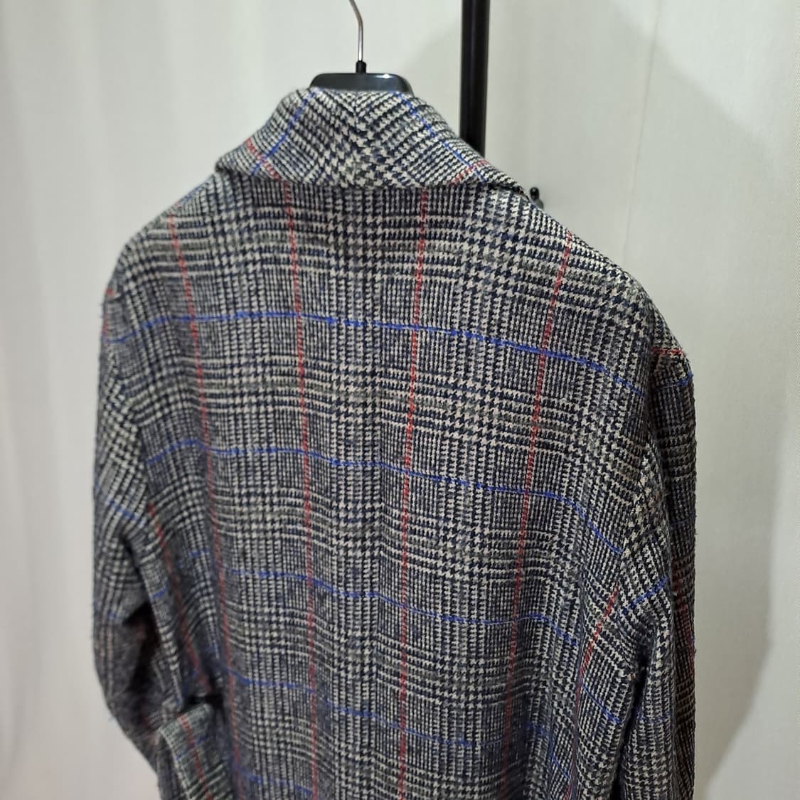 (택포) 우영미 글렌체크 울 캐시미어 혼용 롱코트 B527 상품이미지4