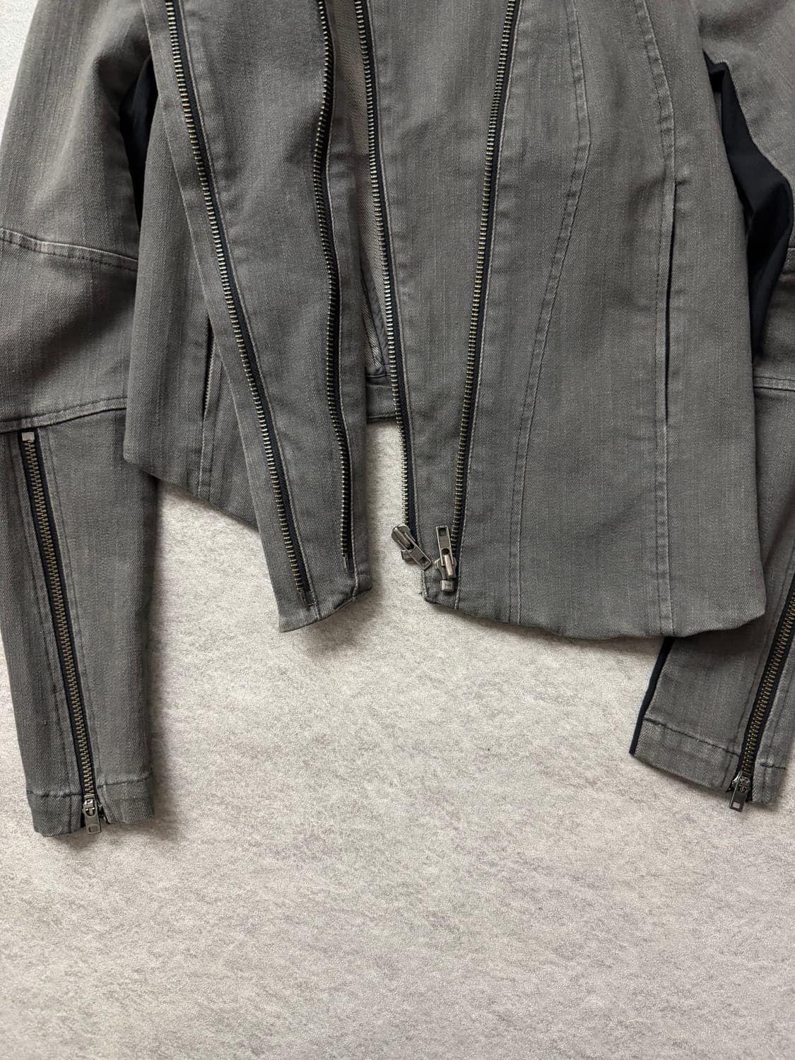 헬무트랭 비대칭 라이더 자켓 상품이미지6