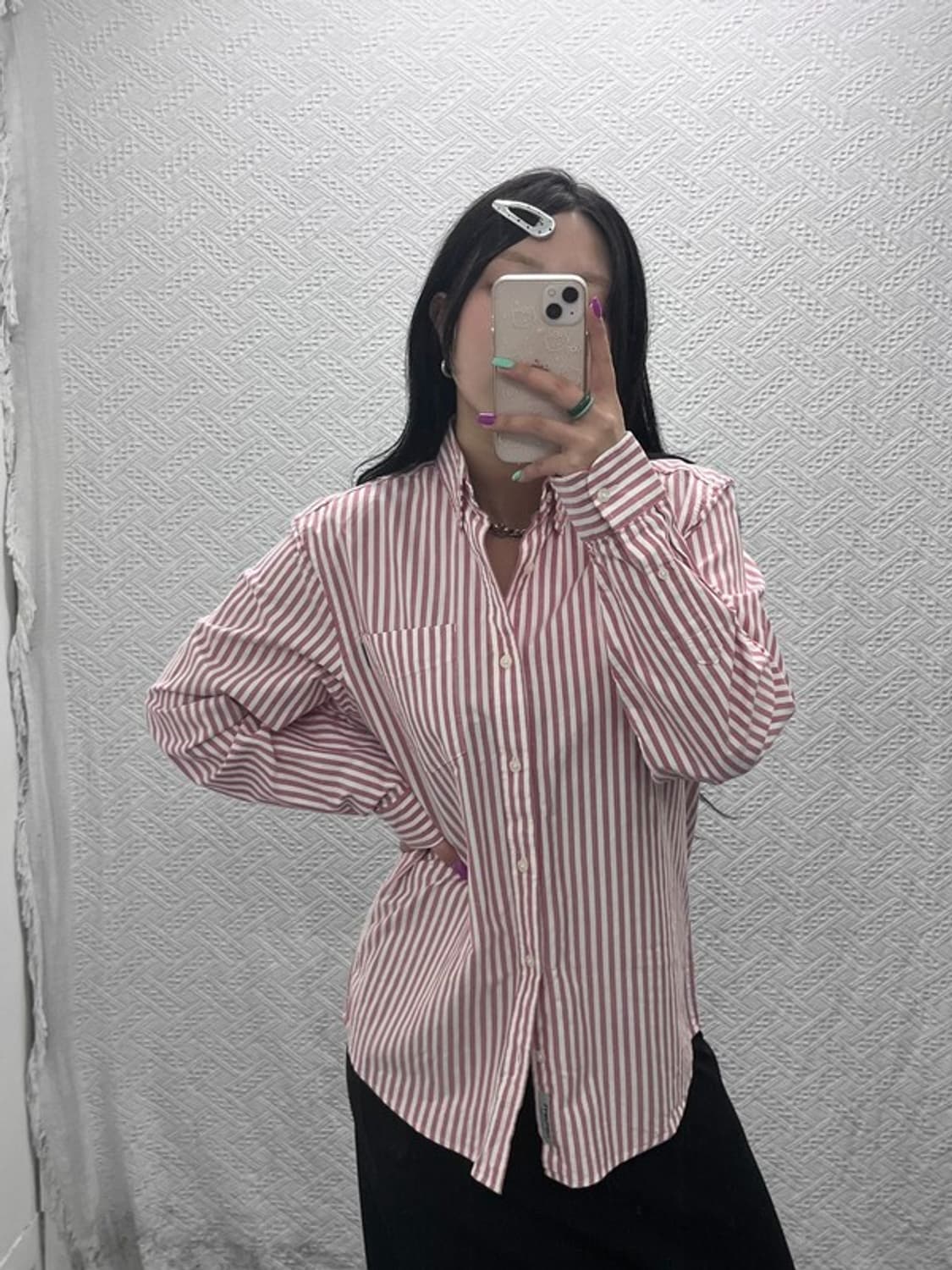 칼하트 00's 레트로 스트라이프 셔츠 S C07129 상품이미지2