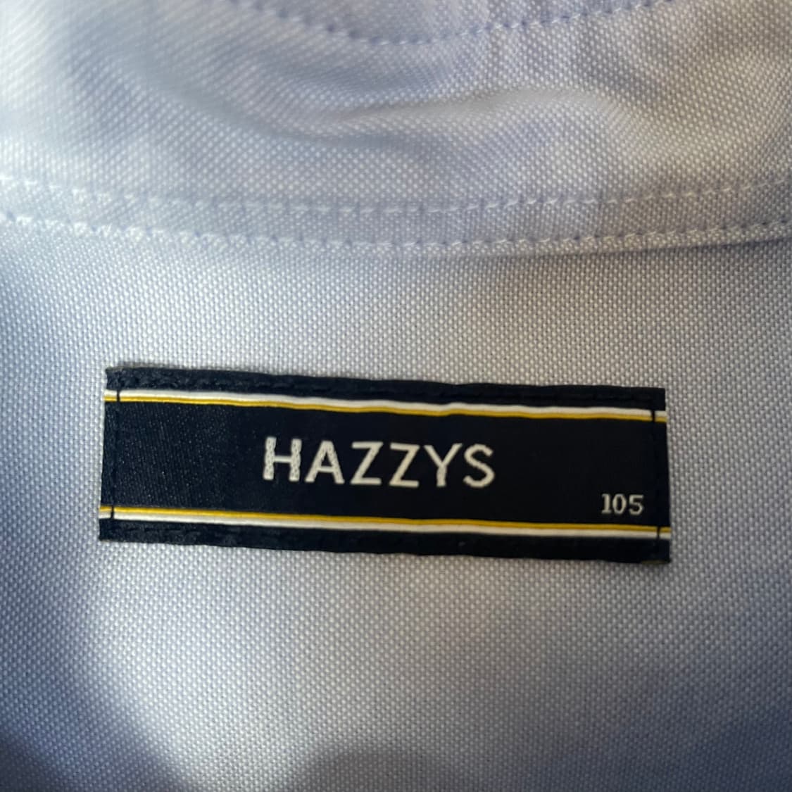 헤지스 미니자수로고 스카이블루 코튼 셔츠 105 상품이미지4