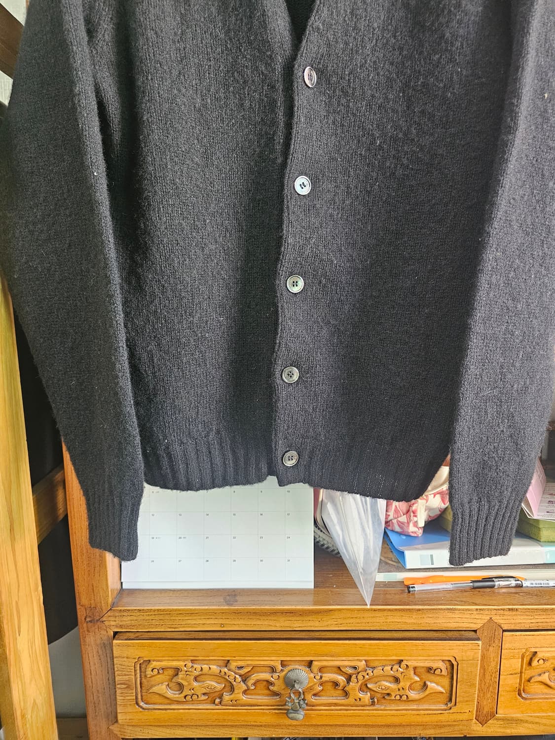 (새거) 스코틀랜드×EASTLOGUE 이스트로그 퍼머넌트 쉐기독 가디건  상품이미지3