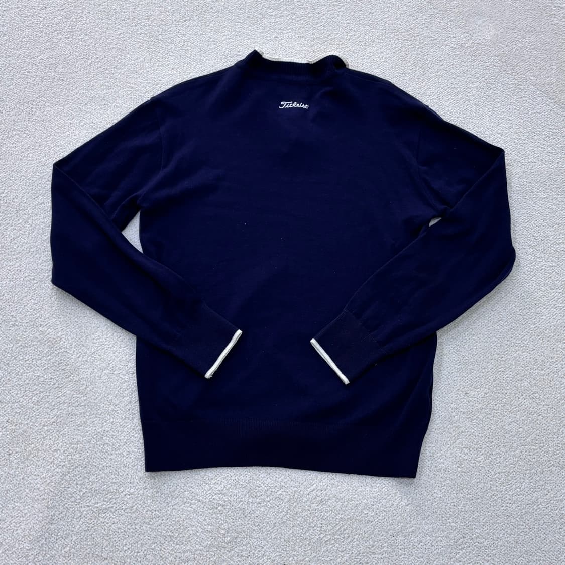 실측확인 타이틀리스트 브이넥 니트 0320E 상품이미지2