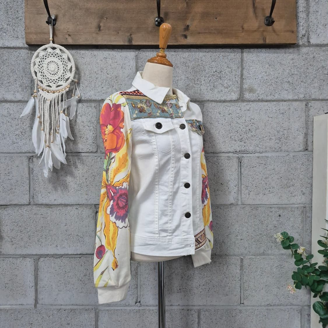 데시구알 스팽글 자수 데님자켓 상품이미지9