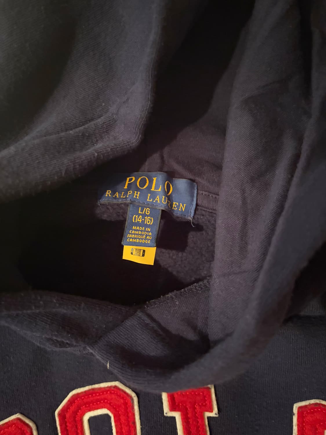 폴로 후드티 남색 상품이미지2