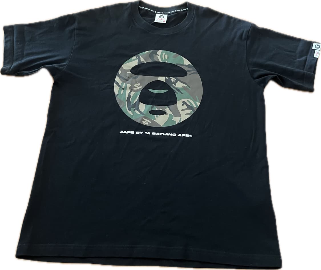에이프 Aape 카모 반팔티 블랙 상품이미지3