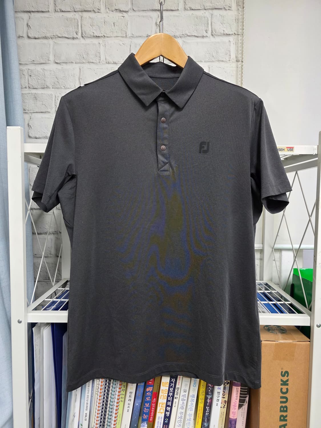 풋조이 남성 여름 골프반팔티 100 카라 폴로셔츠 MN14 상품이미지1