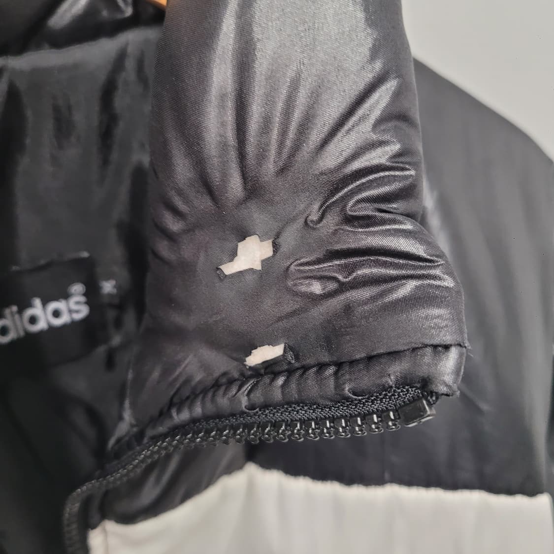 아디다스 00's 아치로고 퀼팅 패딩 자켓 블랙 상품이미지6