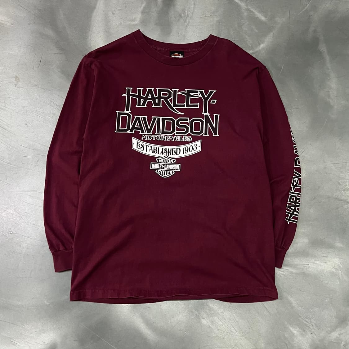  할리데이비슨 프린팅 롱슬리브 y14554 상품이미지1