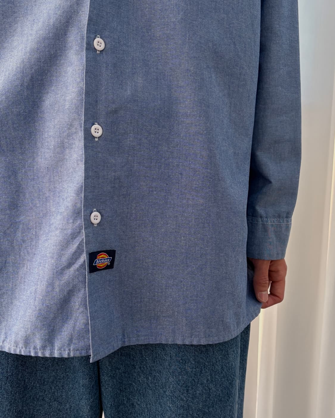 [XL]디키즈 USA 90s 샴브레이 워크 셔츠 상품이미지4