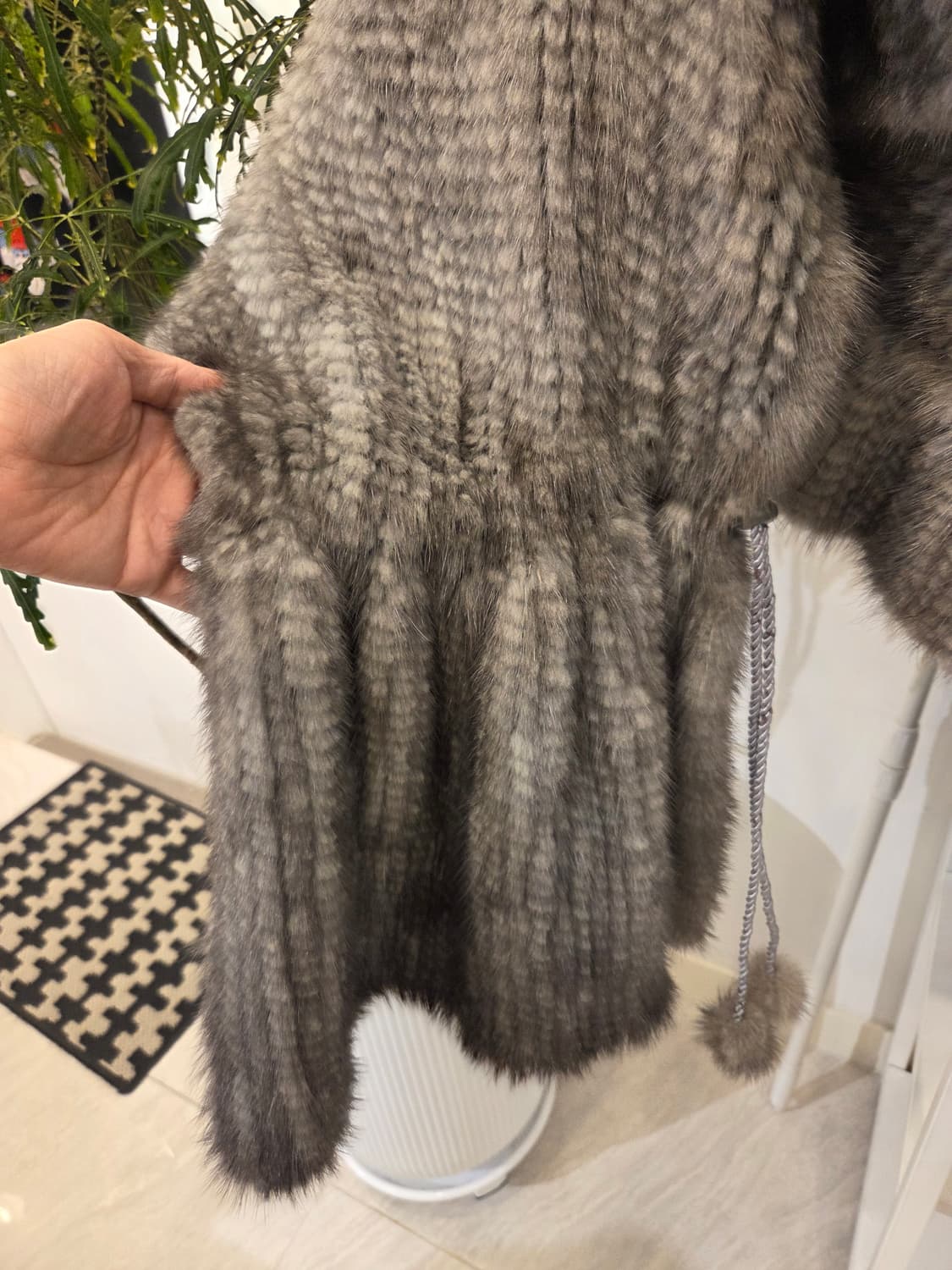 니팅 밍크 숄 상품이미지5