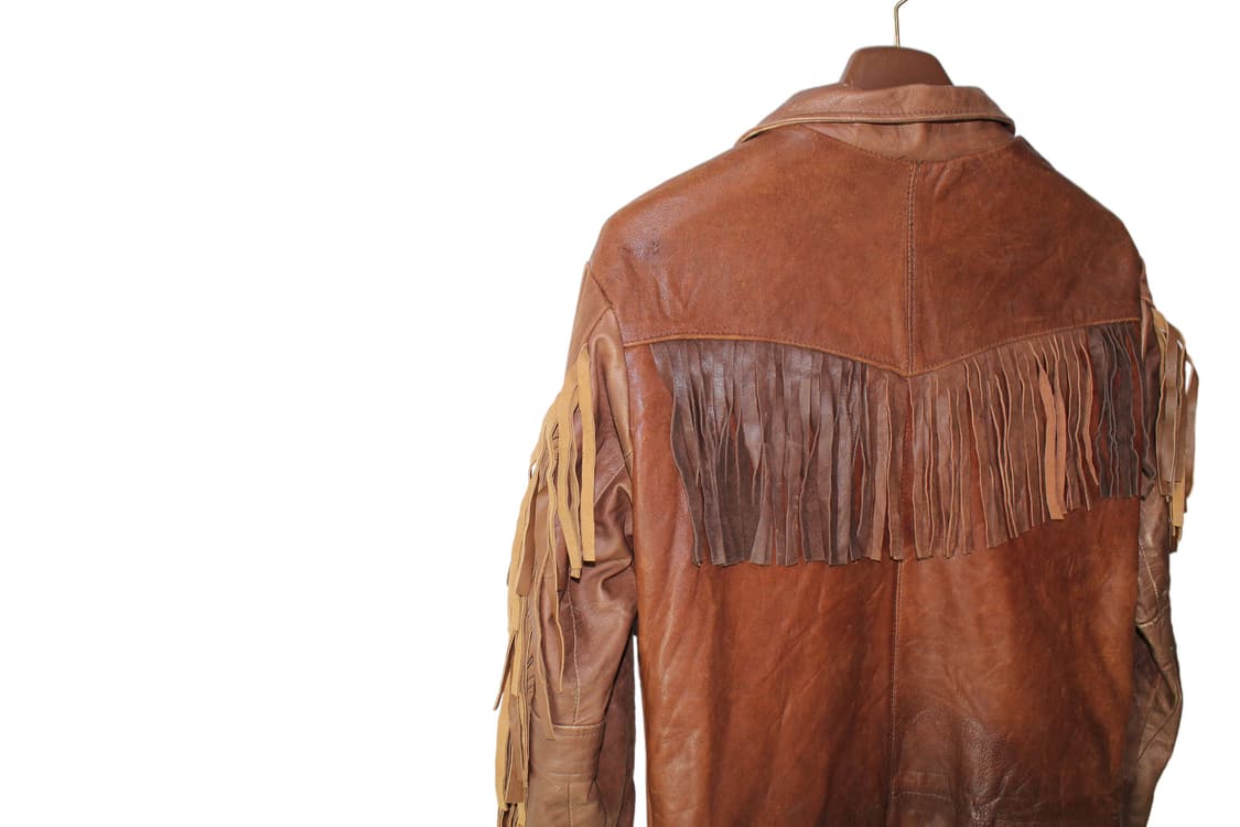 1990s USA DANIER 웨스턴 레더 자켓 상품이미지7