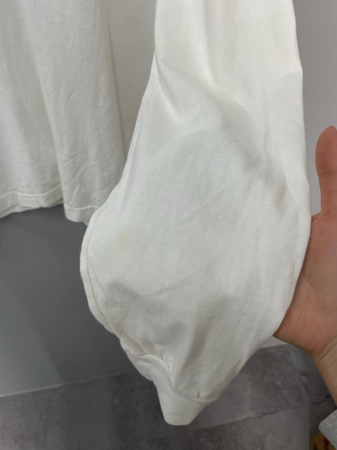 미스치프 백로고 화이트 롱 슬리브 H2482 상품이미지5