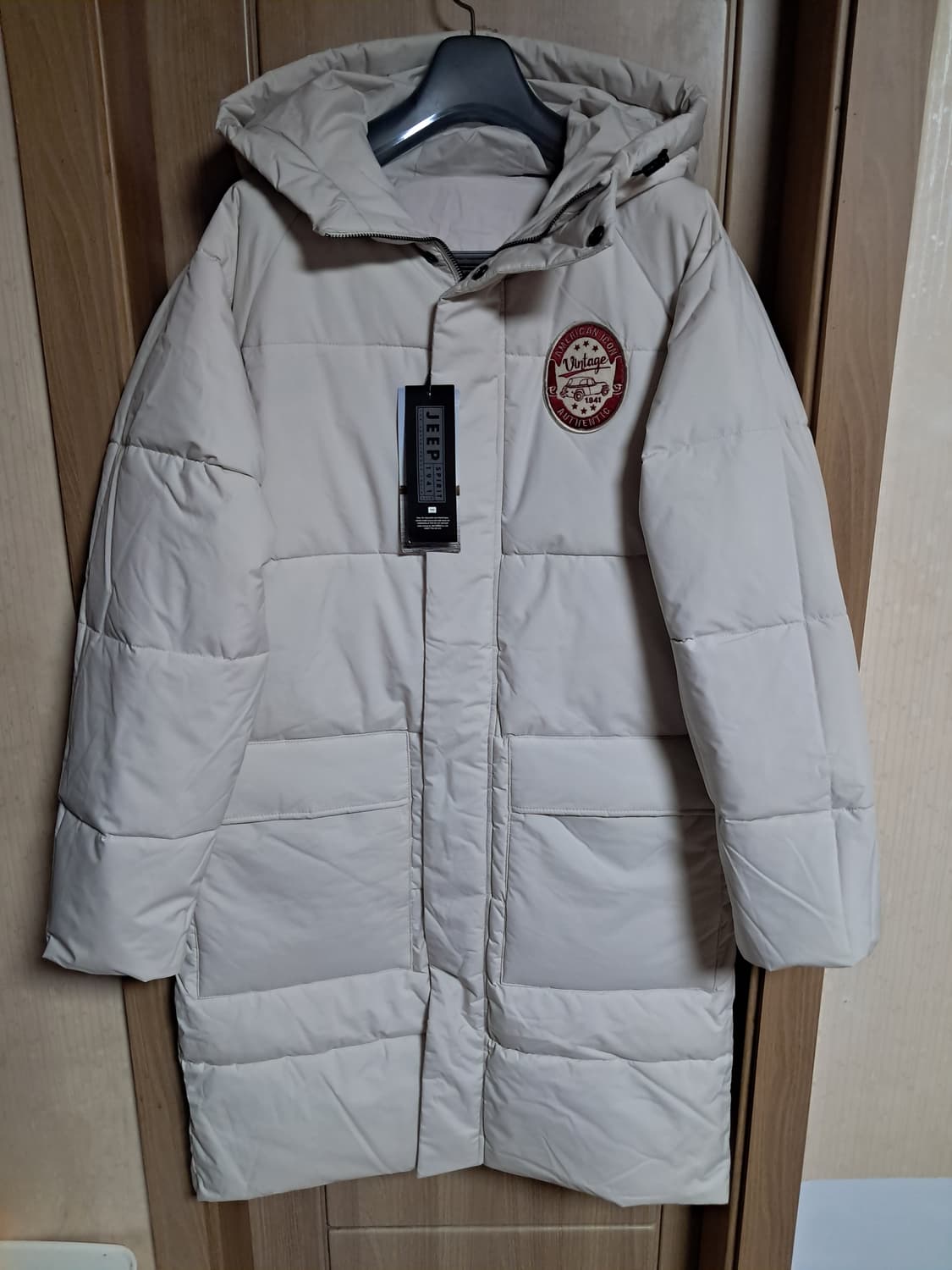 지프 양면 롱패딩 남성M 새상품  상품이미지1