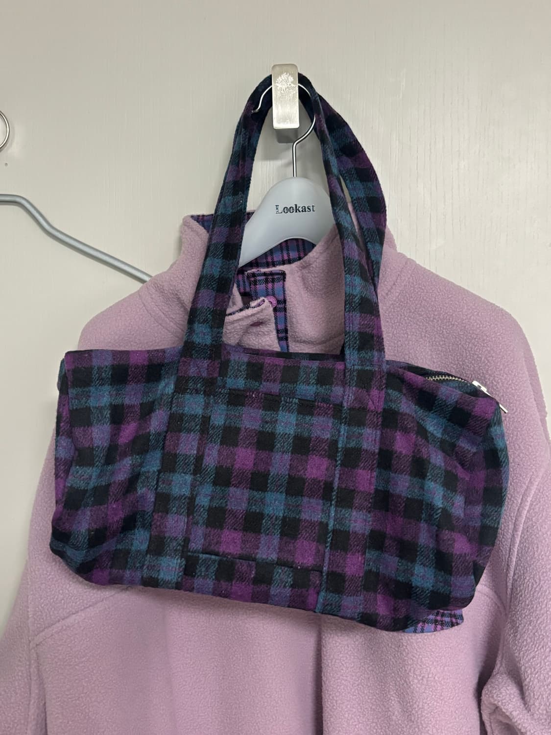 엔조 블루스 피치 체크 더플 백 (Purple) 상품이미지3