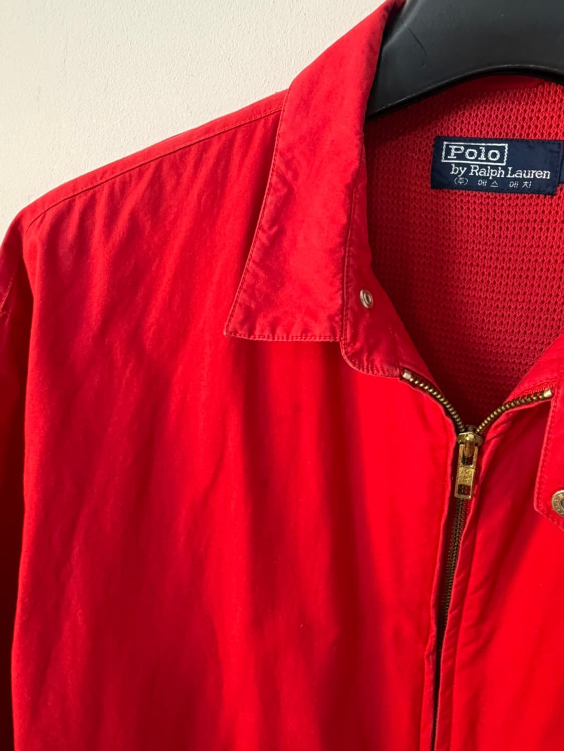 90s 폴로 랄프로렌 크레스트 로고 스윙톱 블루종  상품이미지6