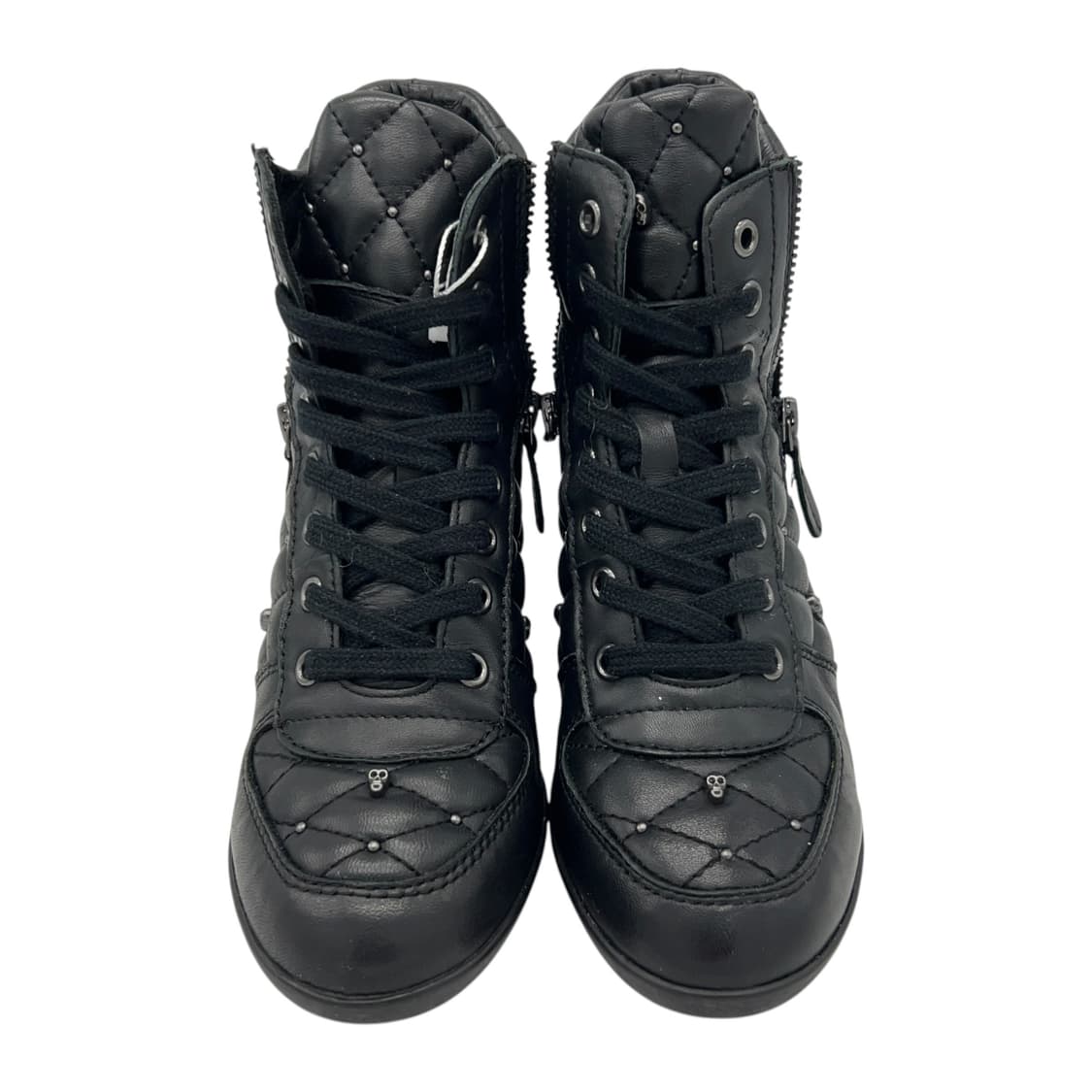 245 W 애쉬 브루클린 스터드 웨지 스니커즈 스컬 블랙 (EU38) 상품이미지4