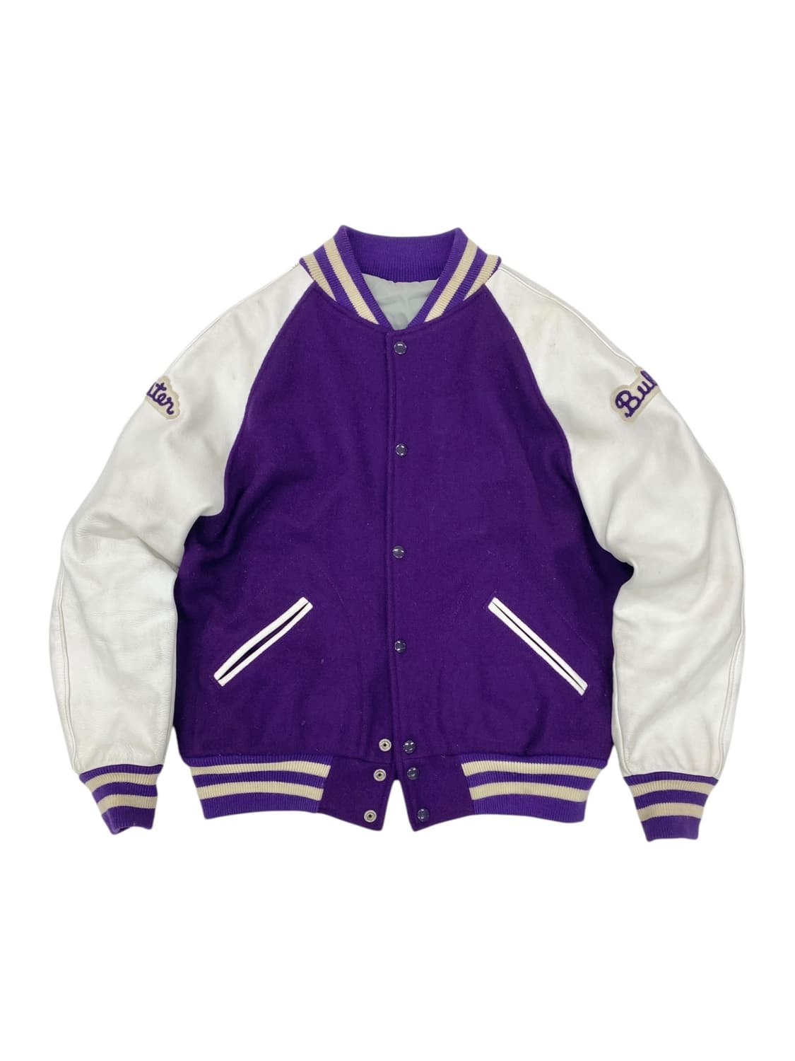 TM 에슬레틱 울/레더 바시티 자켓 상품이미지1