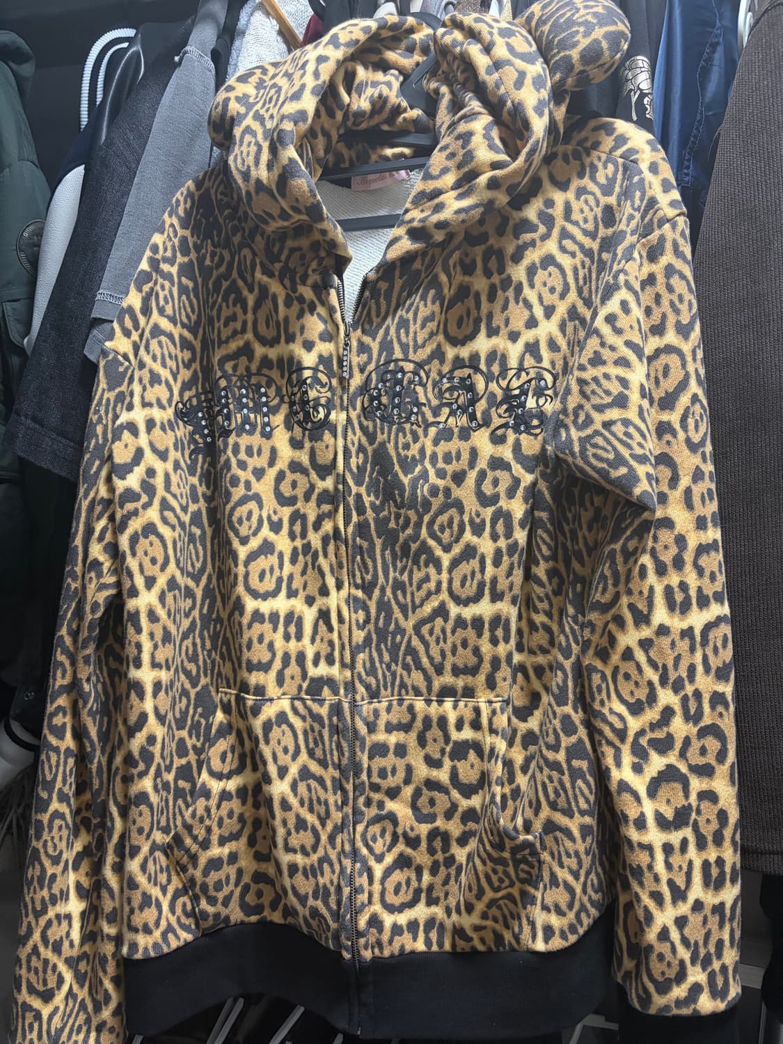 베메클 베어 걸 호피 후드 상품이미지2