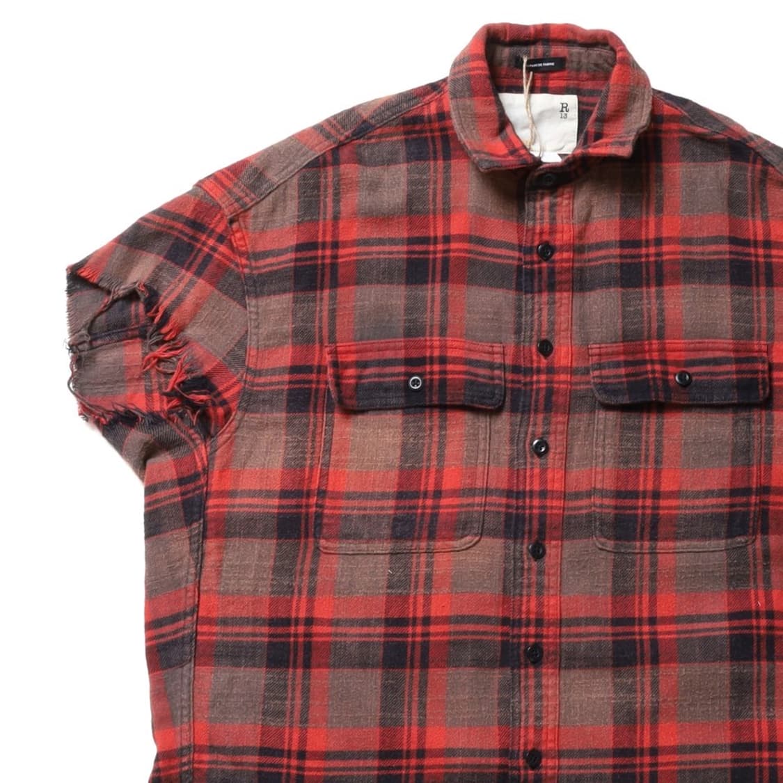 R13 Check Pattern Flannel Shirt Vest   상품이미지2