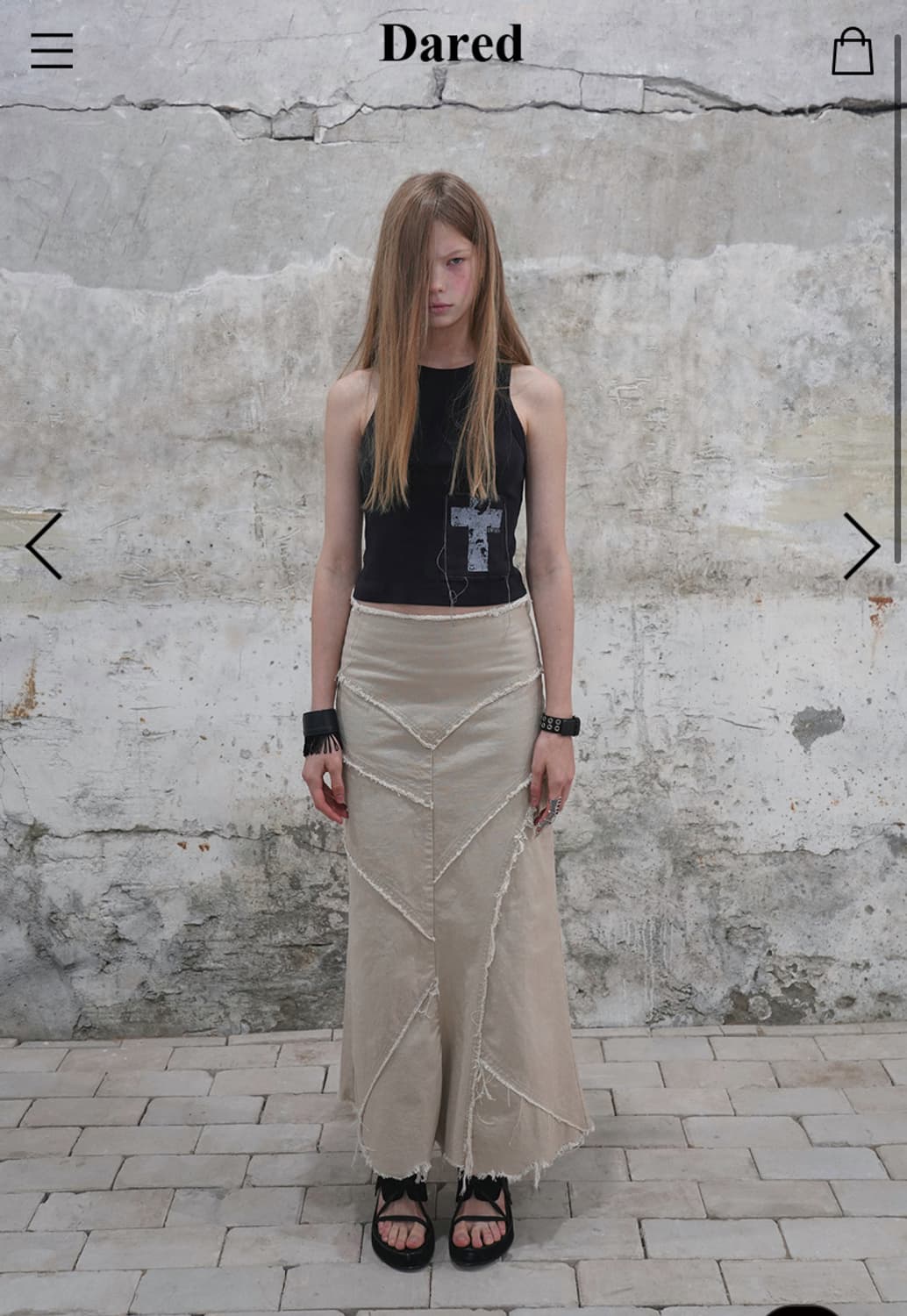 데어드 SLASH SEAM SKIRT s 상품이미지2