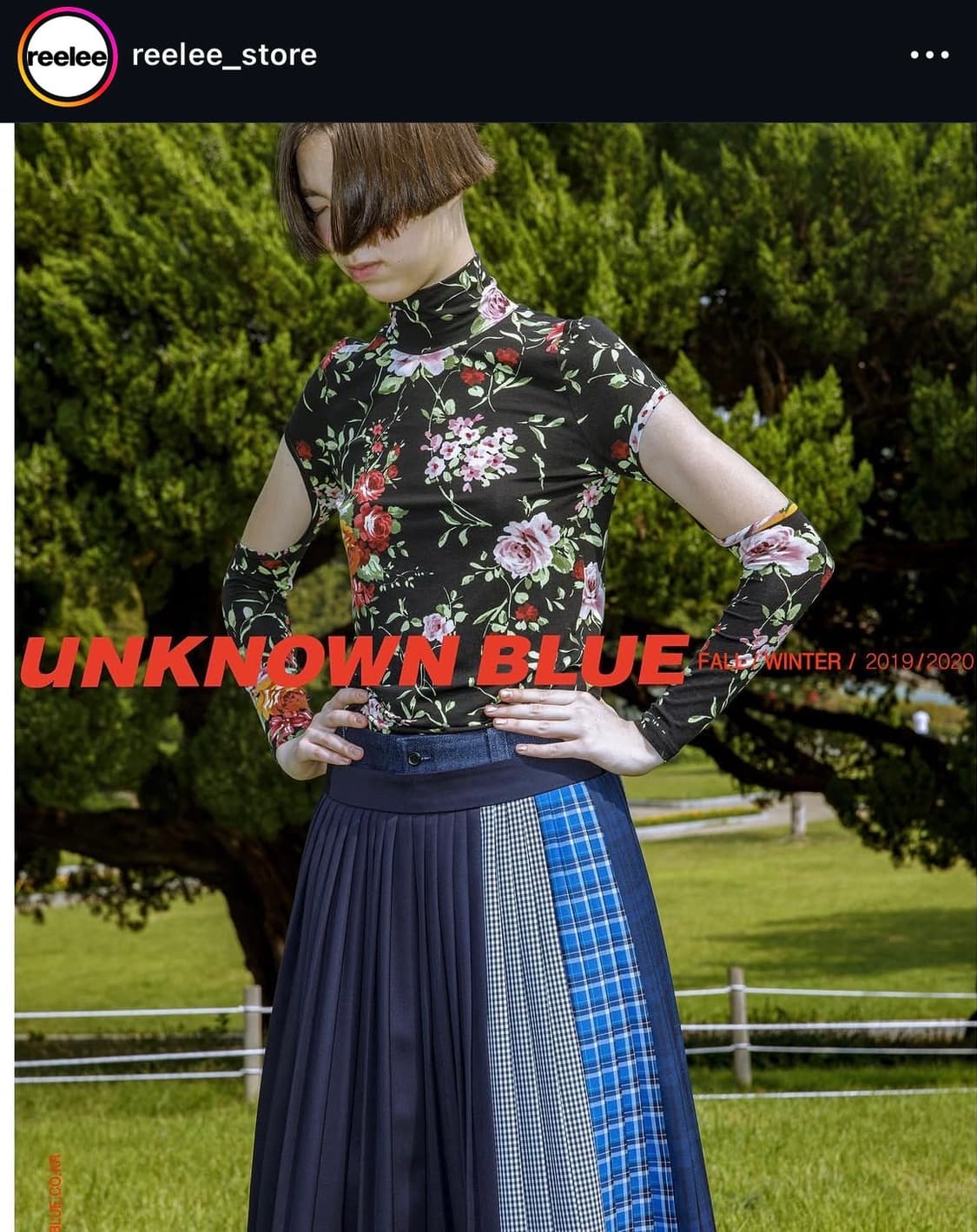 Unknown blue 언노운블루 플라워티 상품이미지4